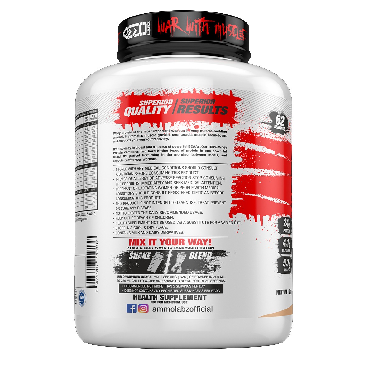 Whey Protein Isolate For Gaining Maxium Weight At Ammolabz